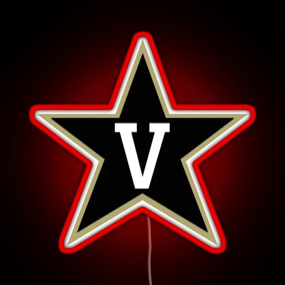 Vanderbilt Football Fbs 3 Rgb Led Neon Sign Pop Wall Art - Shineneon