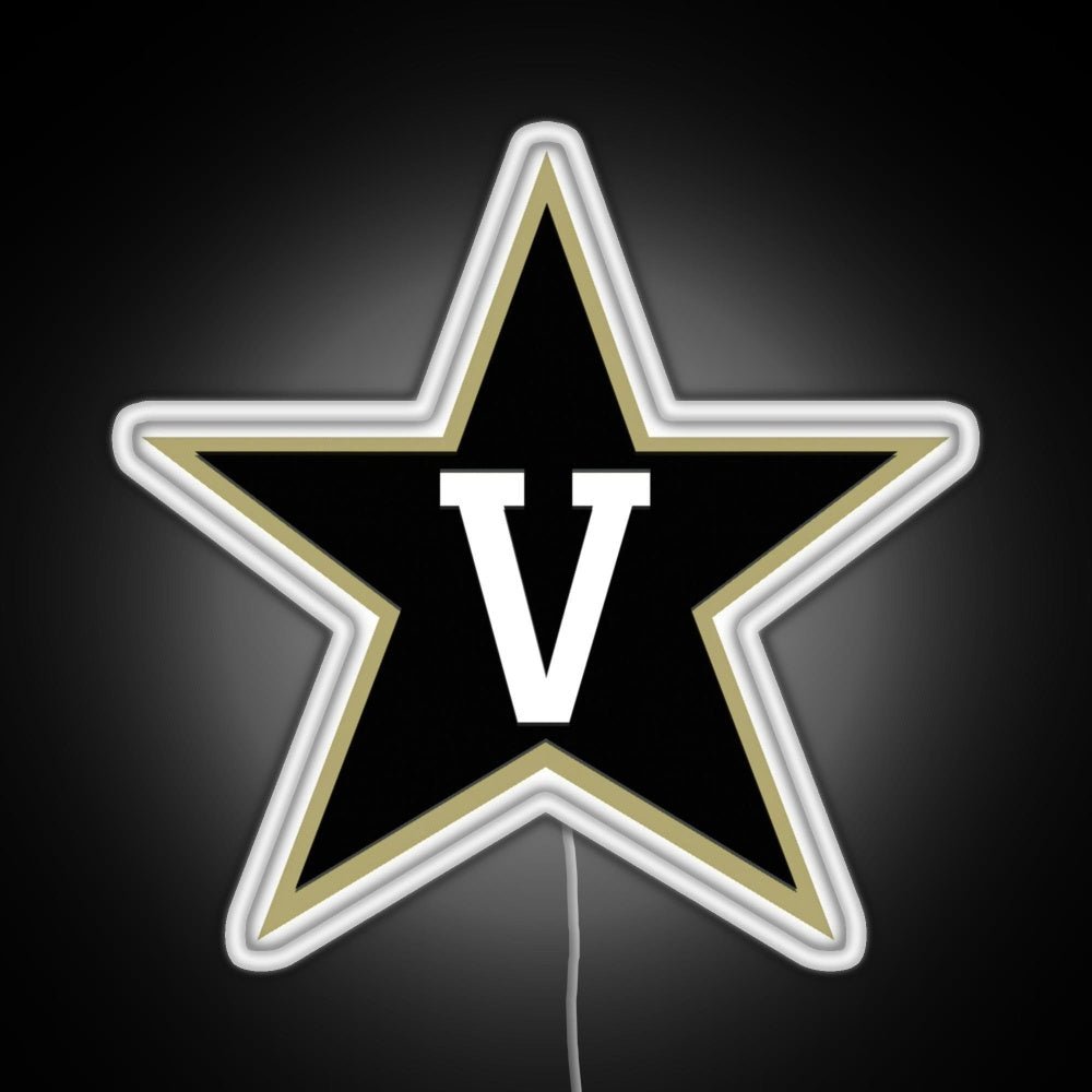 Vanderbilt Football Fbs 3 Rgb Led Neon Sign Pop Wall Art - Shineneon