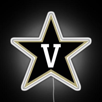 Vanderbilt Football Fbs 3 Rgb Led Neon Sign Pop Wall Art - Shineneon