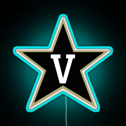 Vanderbilt Football Fbs 3 Rgb Led Neon Sign Pop Wall Art - Shineneon