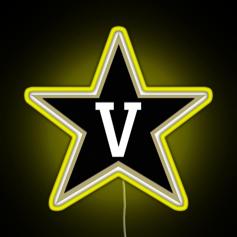 Vanderbilt Football Fbs 3 Rgb Led Neon Sign Pop Wall Art - Shineneon