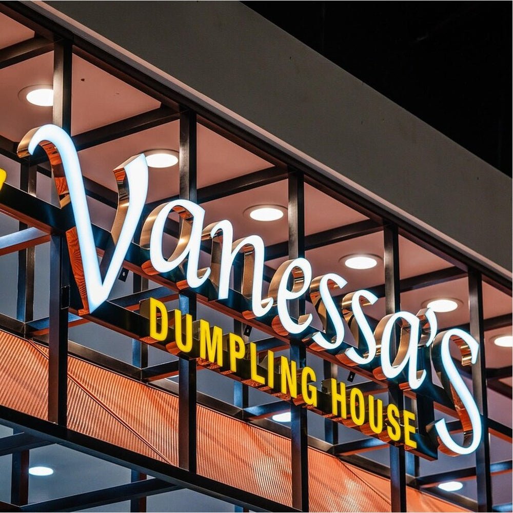 Vanessas Dumpling House 3D Frontlit Channel Letters Led Light Sign - Shineneon