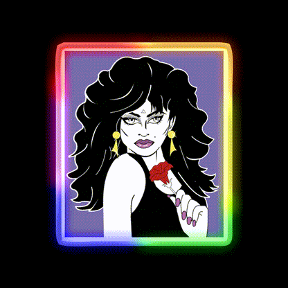 Vanity Nail Salon Led Neon Sign Rgb Color - LED neon sign close-up detail