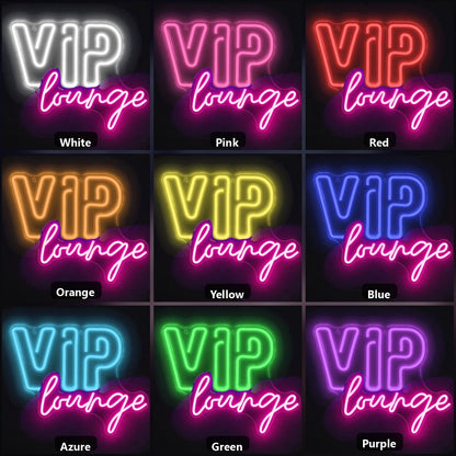 Vap Lounge In And Lights LED Neon Sign color grid