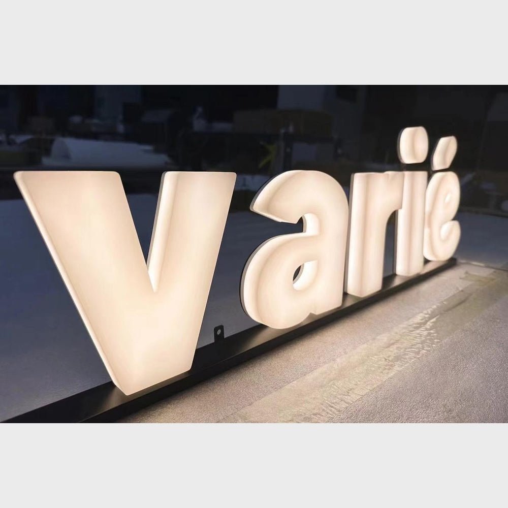 Varie 3D Frontlit And Backlit Channel Letter Led Light Sign - Shineneon