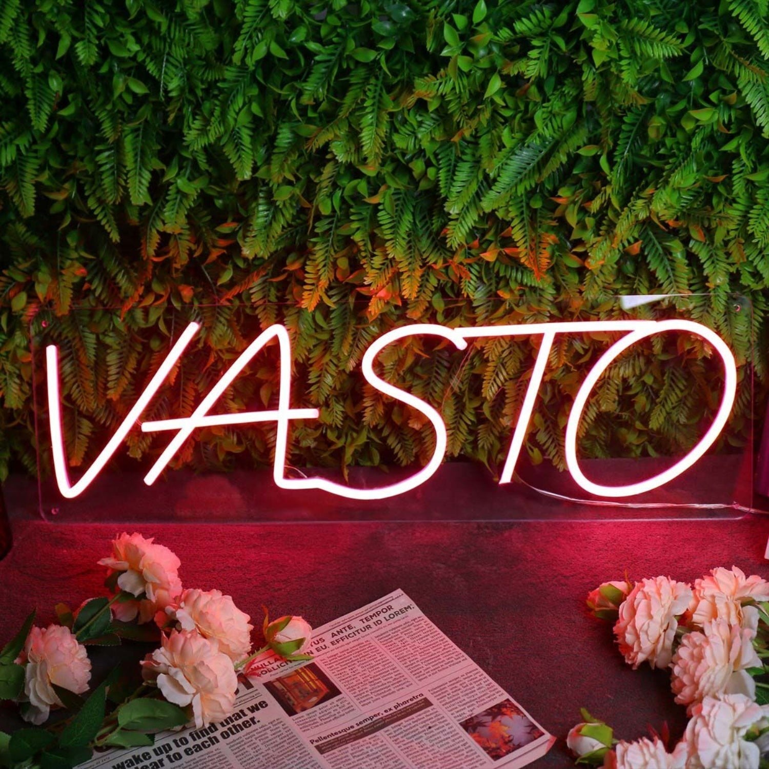 Vasto Red Led Neon Sign - Shineneon