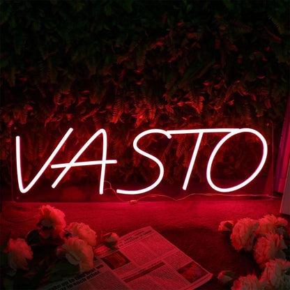 Vasto Red Led Neon Sign - Shineneon