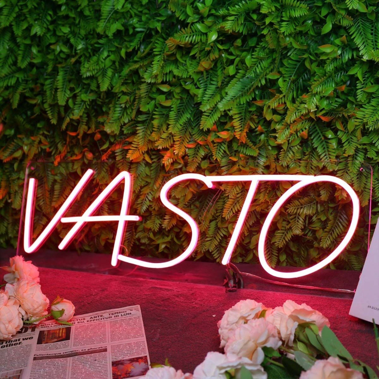 Vasto Red Led Neon Sign - Shineneon