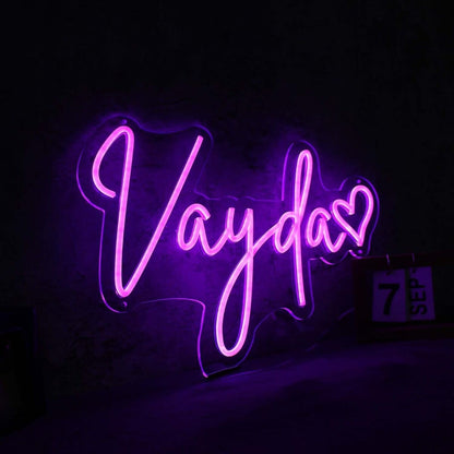 Vayda Purple Led Neon Sign - Shineneon