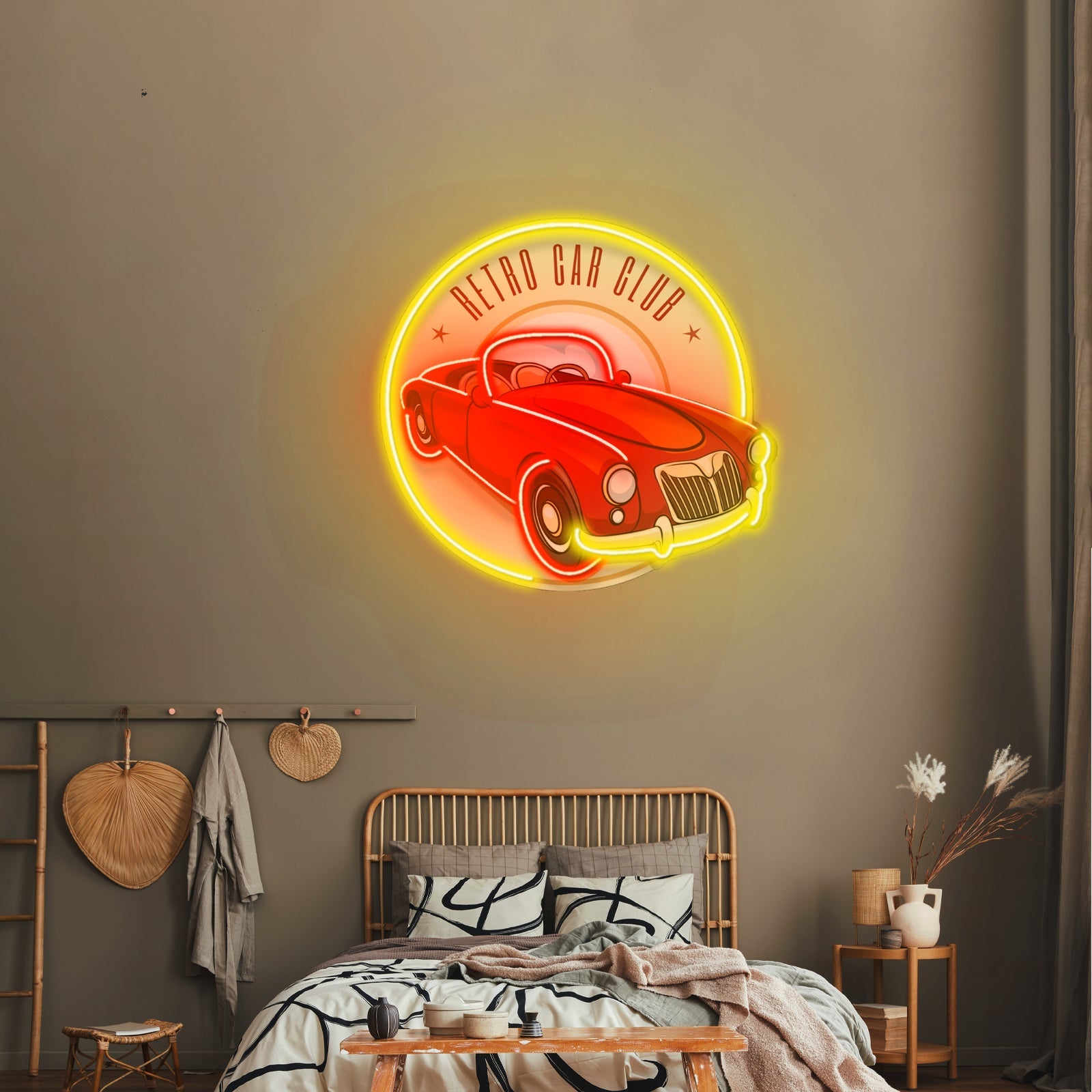 Vector Retro Car Label Led Neon Sign Light Custom Led Signs - Shineneon