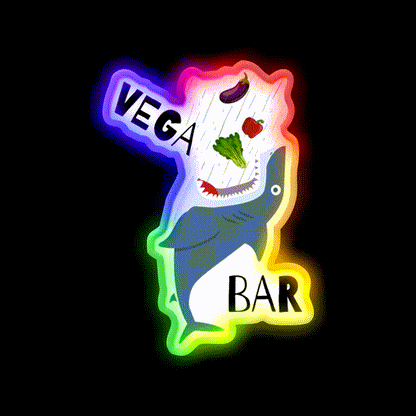 Vega Bar Man Cave Bar Led Neon Sign Rgb Color