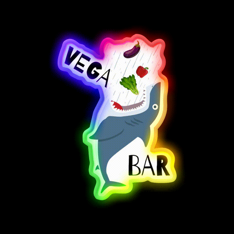 Vega Bar Man Cave Bar Led Neon Sign Rgb Color