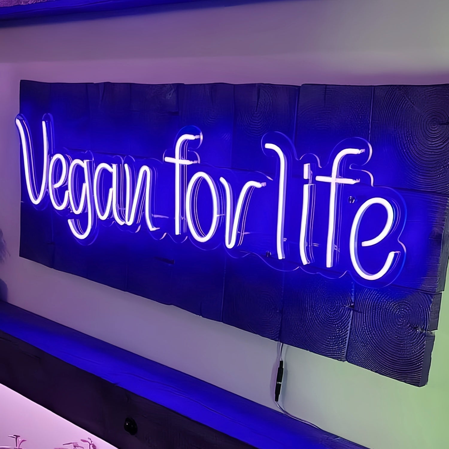 Vegan For Life Illuminate Your Compassionate Lifestyle With Neon Brilliance | Shineneon