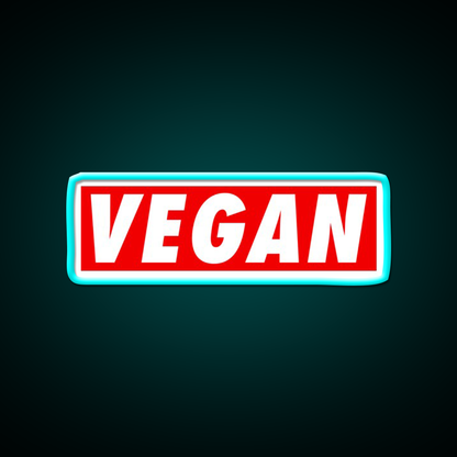 Vegan The Future Gym Fitness Led Neon Sign Rgb Color - Size and dimension reference