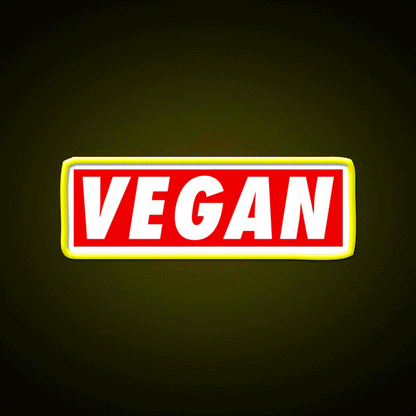 Vegan The Future Gym Fitness Led Neon Sign Rgb Color - Custom LED neon sign front view