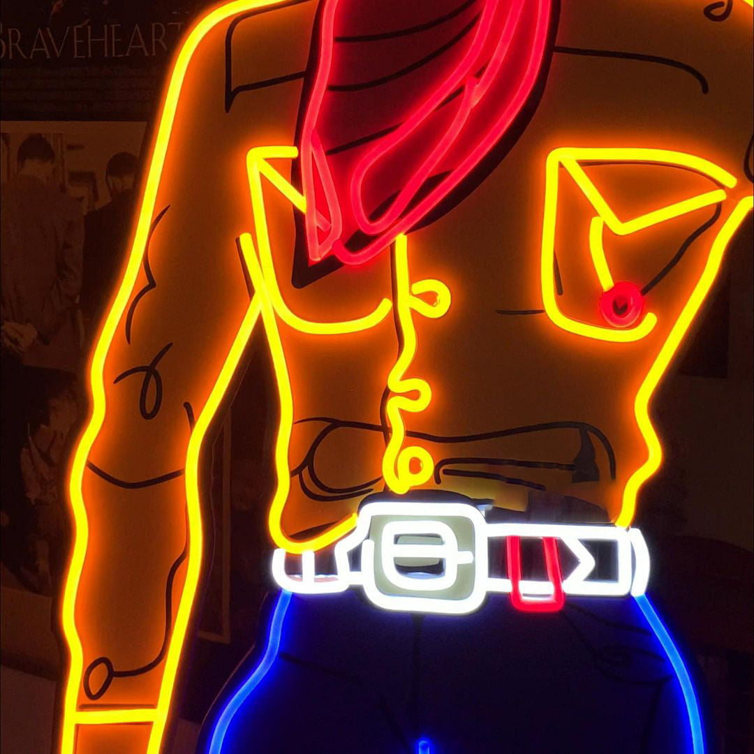 Vegas Vic Cowboy Led Neon Sign