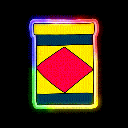 Vegemite Snack Food Led Neon Sign Rgb Color - LED neon sign close-up detail