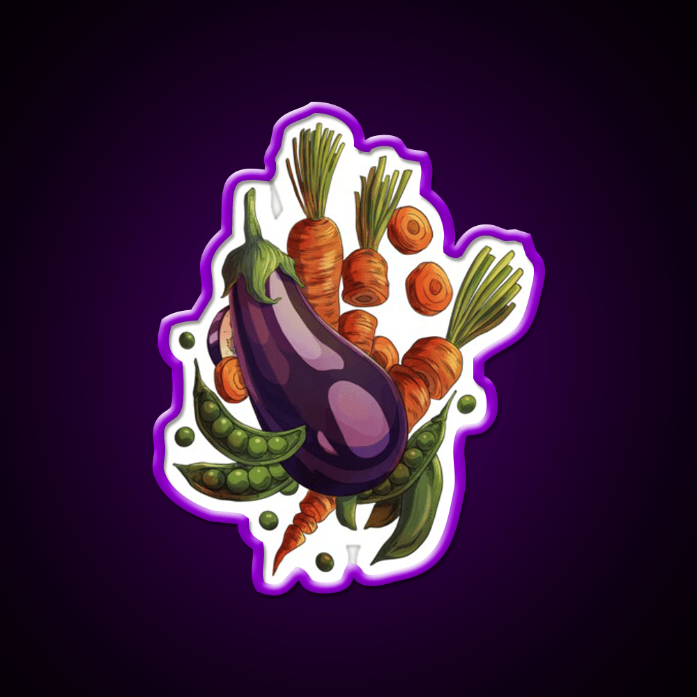 Veggies Snack Food Led Neon Sign Rgb Color - Shineneon