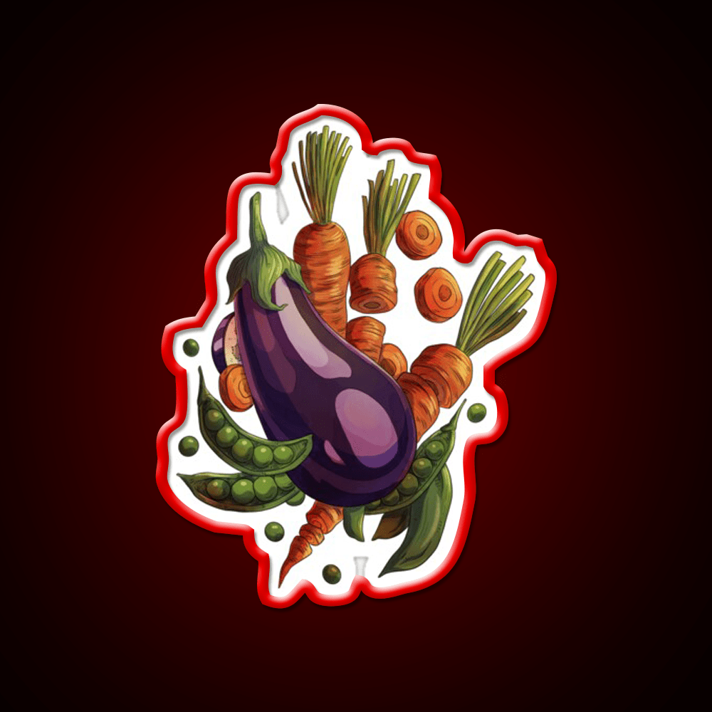 Veggies Snack Food Led Neon Sign Rgb Color - Shineneon