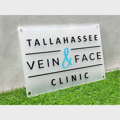 Vein Face Clinic Acrylic Business Logo Sign - Shineneon