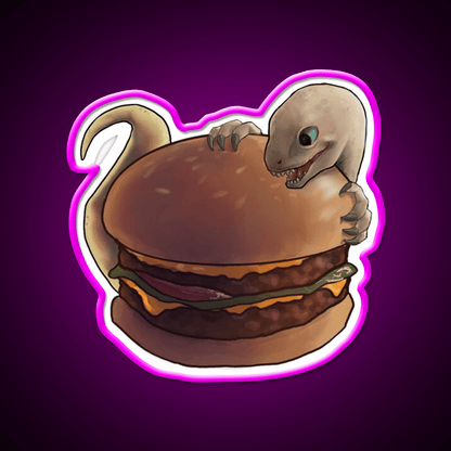 Velociburger Fast Food Led Neon Sign For Burger Place Rgb Color - Shineneon