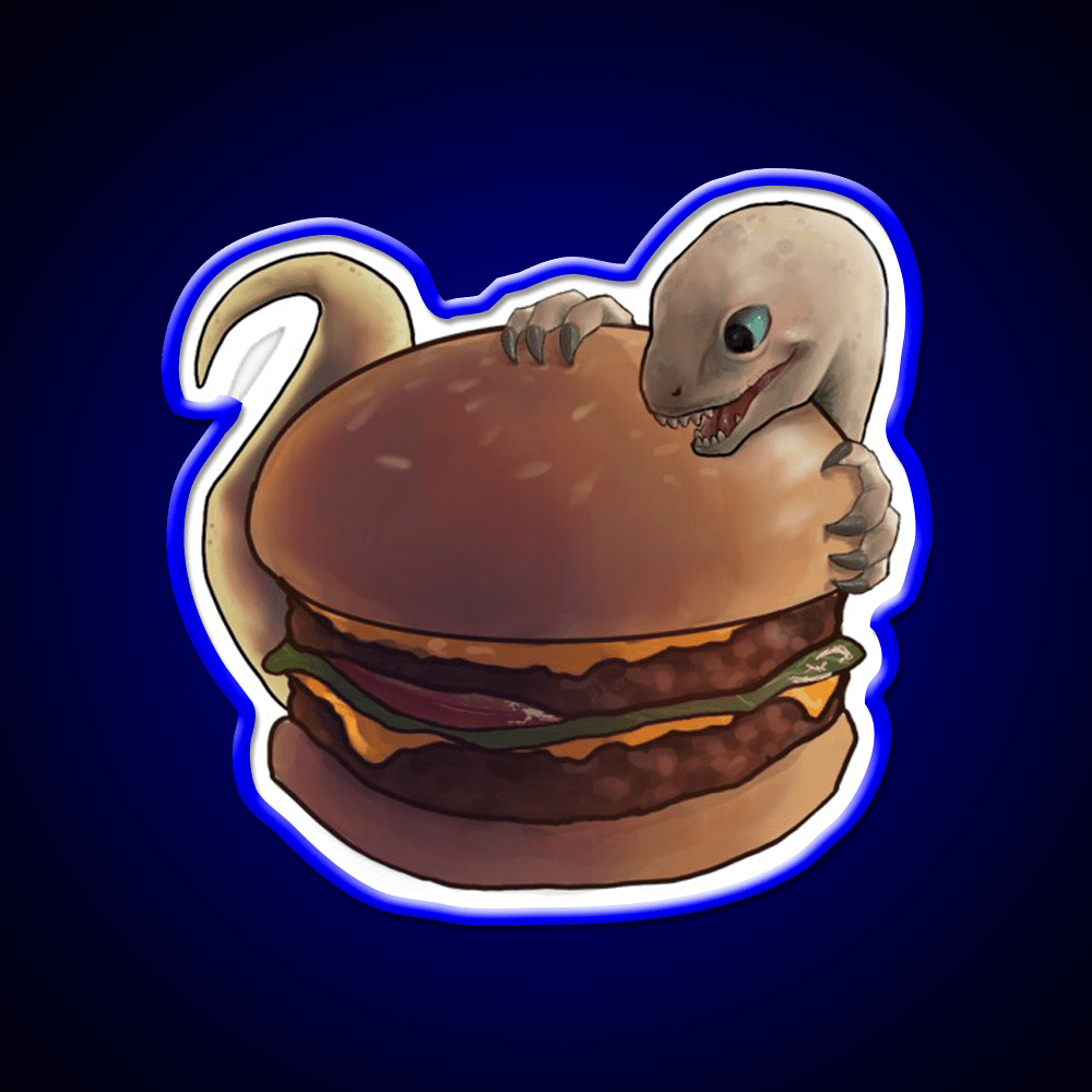 Velociburger Fast Food Led Neon Sign For Burger Place Rgb Color - Shineneon