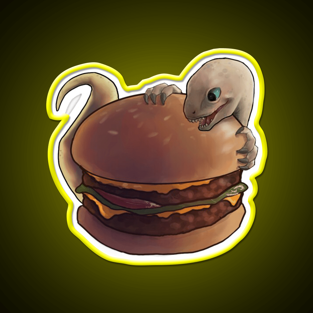 Velociburger Fast Food Led Neon Sign For Burger Place Rgb Color - Shineneon