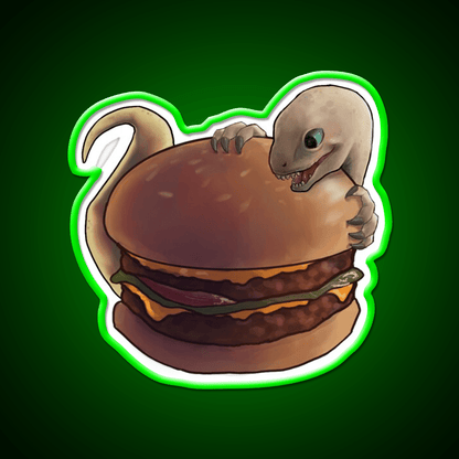 Velociburger Fast Food Led Neon Sign For Burger Place Rgb Color - Shineneon