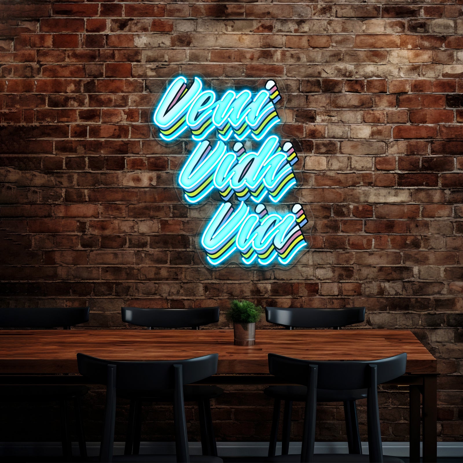 Veni Vidi Vici Pop Latin Artwork Neon Signs Custom | Shineneon