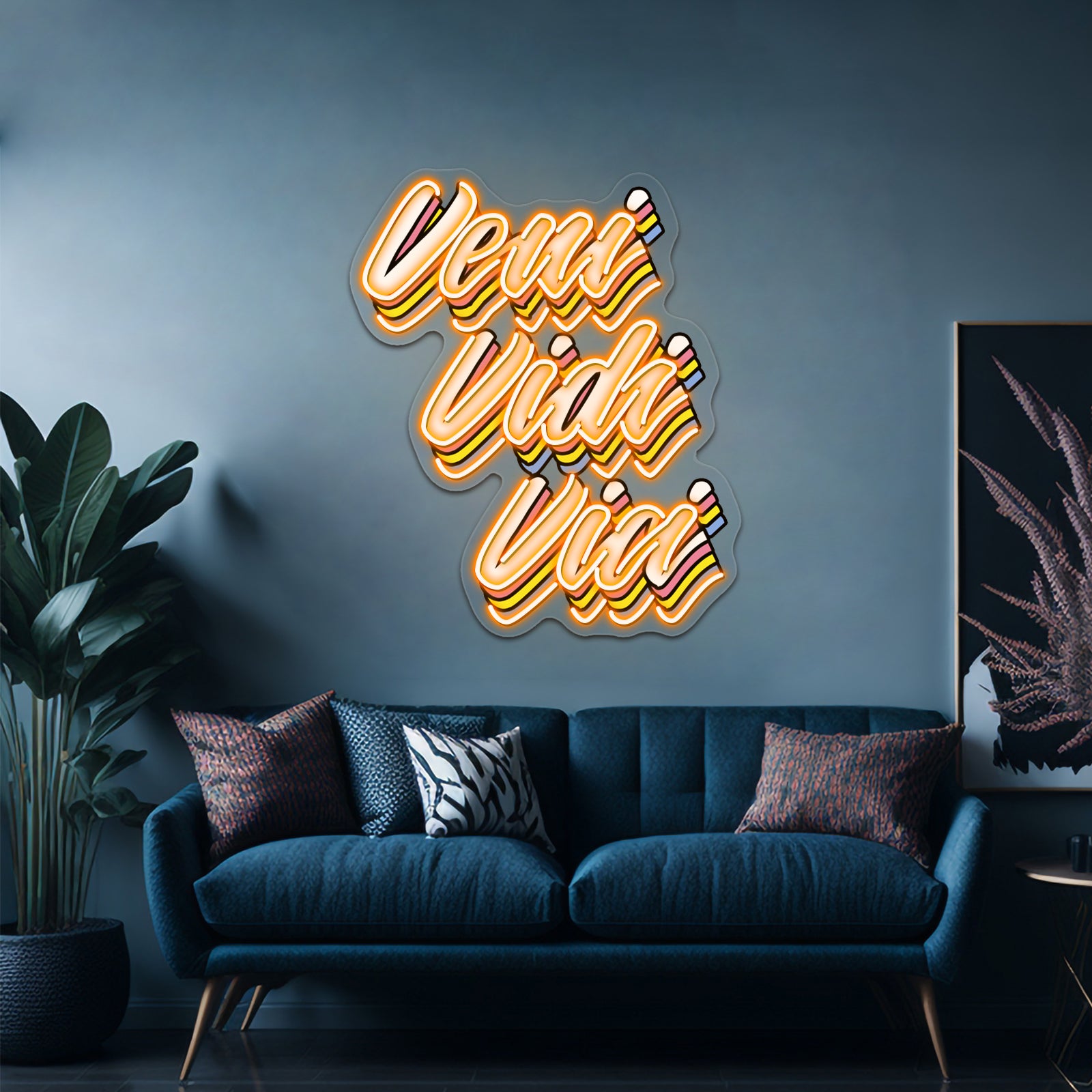 Veni Vidi Vici Pop Latin Artwork Neon Signs Custom | Shineneon