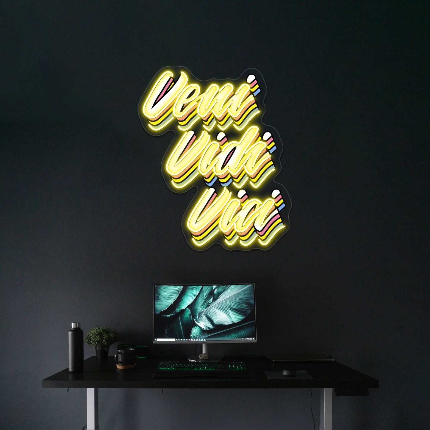 Veni Vidi Vici Pop Latin Artwork Neon Signs Custom