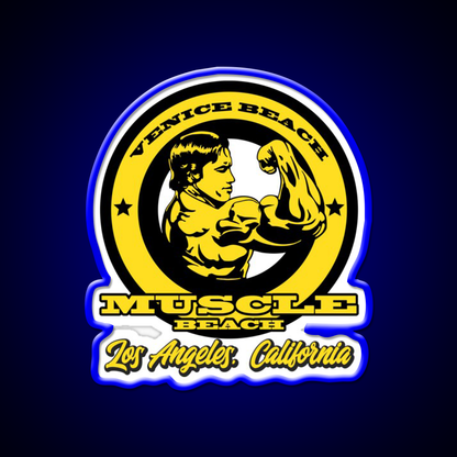 Venice Beach Arnold Schwarzenegger Gym Fitness Led Neon Sign Rgb Color - LED neon sign view 5
