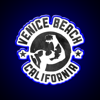 Venice Beach California Gym Fitness Led Neon Sign Rgb Color - LED neon sign view 5