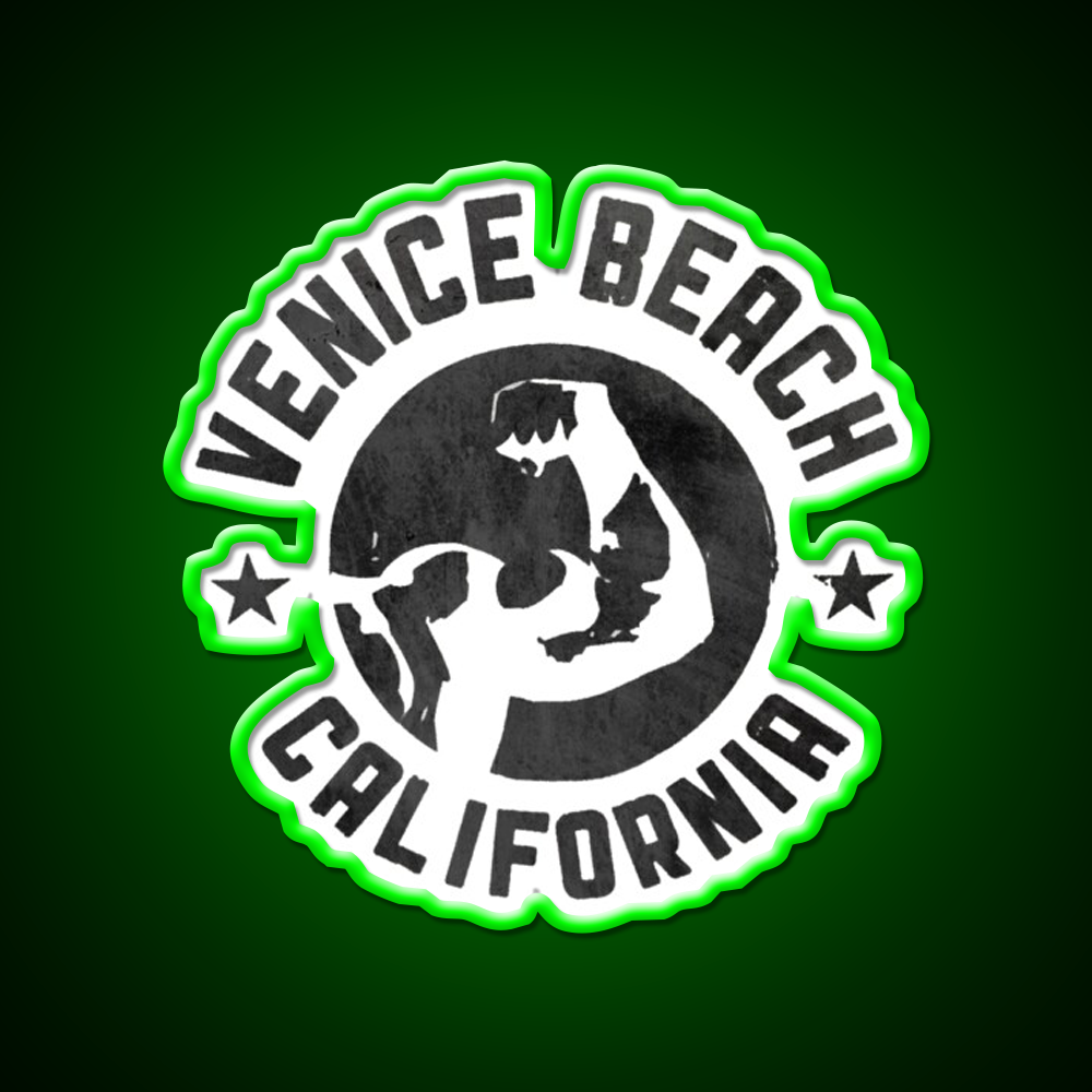 Venice Beach California Gym Fitness Led Neon Sign Rgb Color - LED neon sign view 8