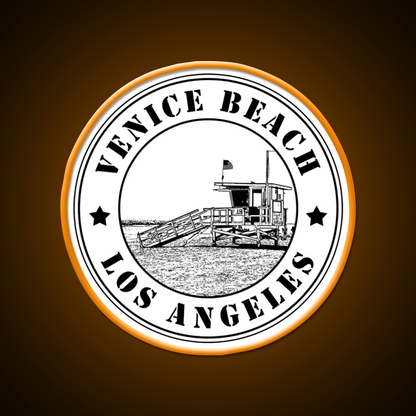 Venice Beach Los Angeles California Usa Baywatch Gym Fitness Led Neon Sign Rgb Color - LED neon sign view 6