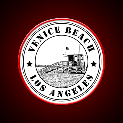 Venice Beach Los Angeles California Usa Baywatch Gym Fitness Led Neon Sign Rgb Color - LED neon sign view 10
