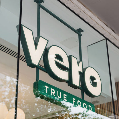 Vero True Food 3D Frontlit Channel Letters Led Light Sign