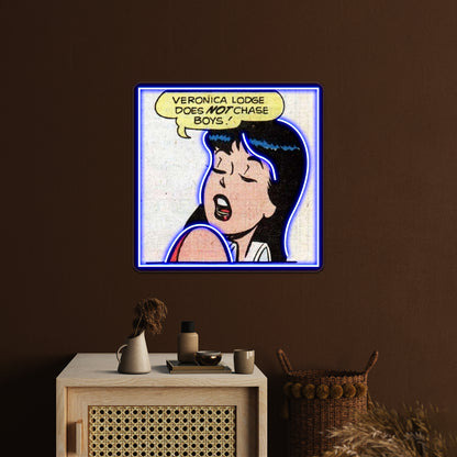 Veronica Lodge Archie Comics Artwork Neon Signs Custom