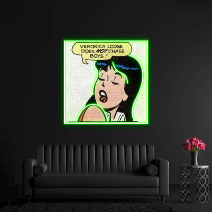 Veronica Lodge Archie Comics Artwork Neon Signs Custom