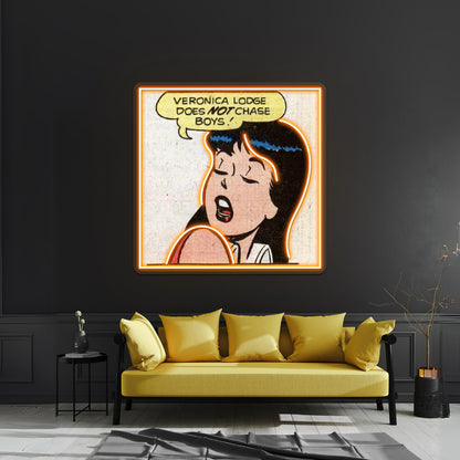 Veronica Lodge Archie Comics Artwork Neon Signs Custom