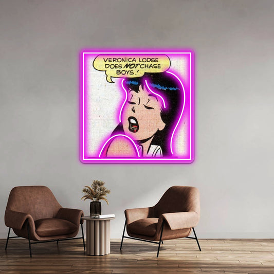 Veronica Lodge Archie Comics Artwork Neon Signs Custom