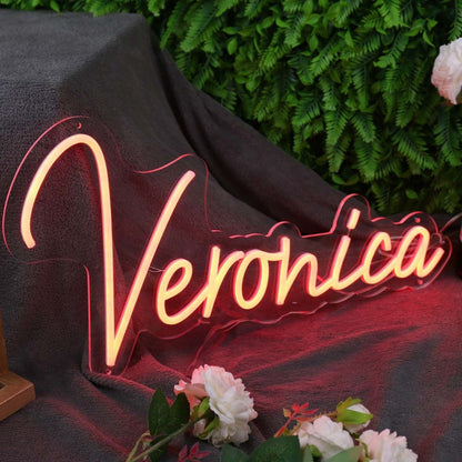 Veronica Orange Led Neon Sign - Shineneon