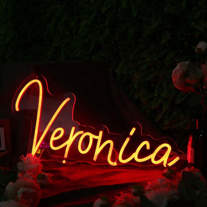 Veronica Orange Led Neon Sign - Shineneon