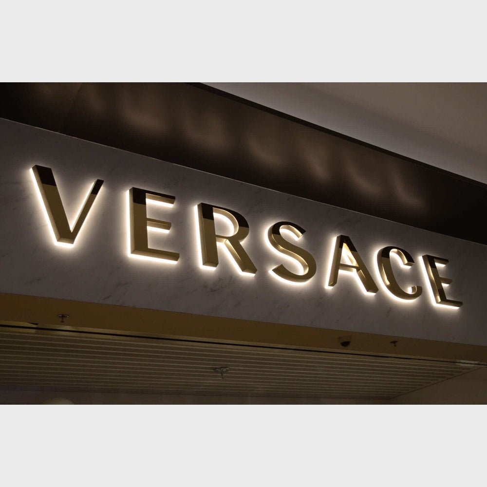 Versace 3D Backlit Channel Letters Led Light Sign - Shineneon