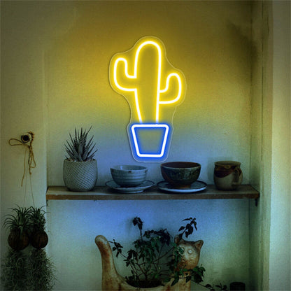 Versatile Cactus Led Neon Sign For Home Decor - Shineneon