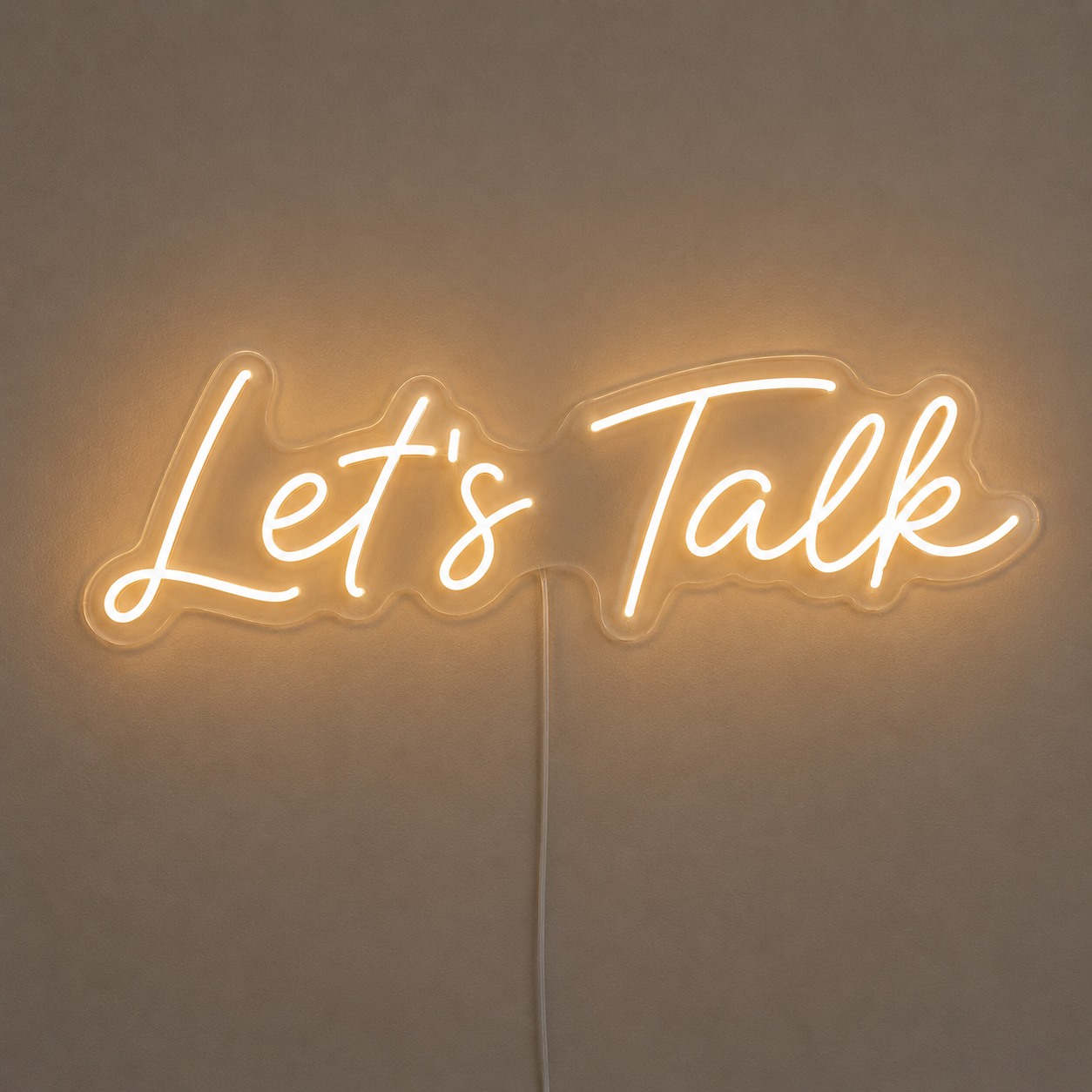 Let's Talk Custom LED Neon Sign