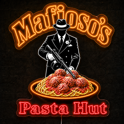 Mafioso’s Pasta Hut Custom LED Neon Sign