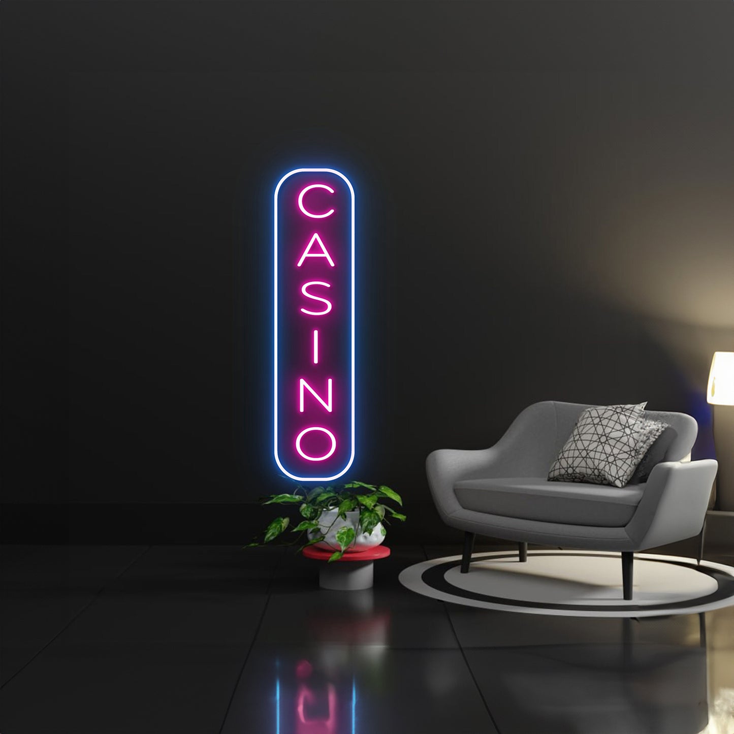 Vertical Casino Led Sign