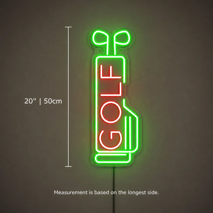 Vertical Golf Neon Sign LED Neon Sign size image