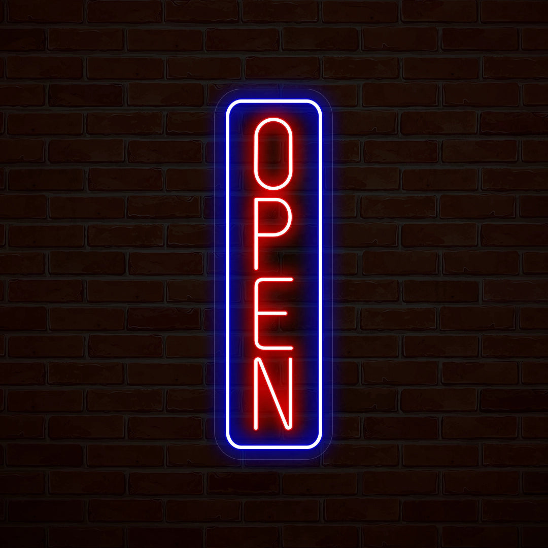 Vertical Open Multicolor Led Neon Sign | Shineneon